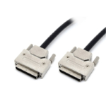 Flexible metal zinc alloy male SCSI 68 pin vhdci adapter cable