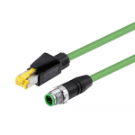 Industrial Ethernet M12 4pin to RJ45 High-Flex GigE Vision Camera cable
