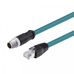 M12 X-Coded 8 Pole to RJ45 underwater ethernet cable for cognex  Cameras